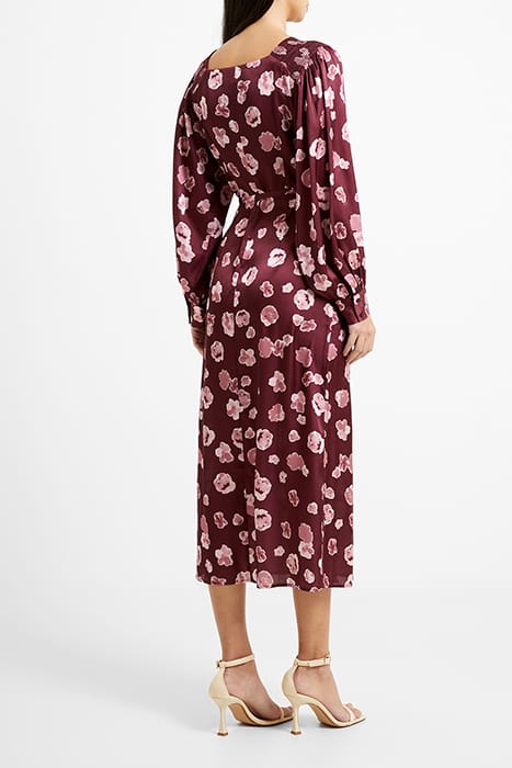 BRONWEN ALEEYA SATIN LS DRESS BROWN 3