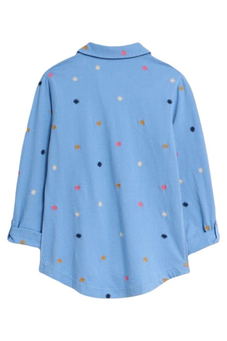 ANNIE EMBROIDERED JERSEY SHIRT BLUE MULTI 3