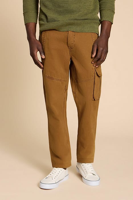 KEGWORTH  CARGO TROUSER DARK TAN 1