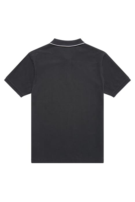 SINGLE TIPPED PIQUE POLO DARK GREEN/WHITE 2