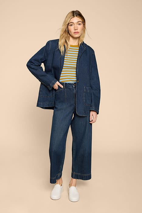 LOREN DENIM BLAZER DARK DENIM 1