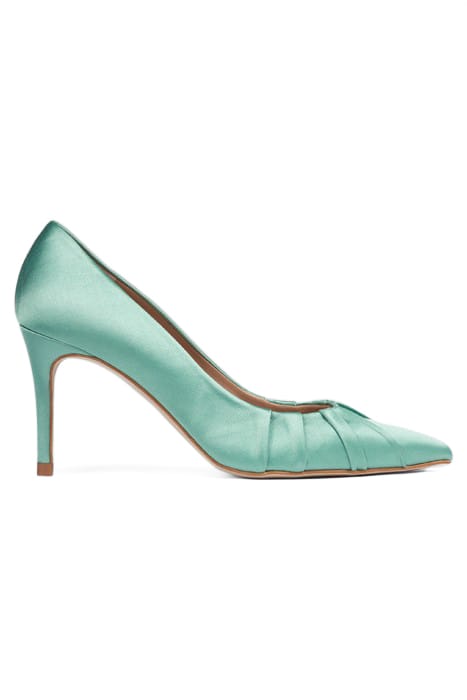 FLORENA PLEATED PUMP TEAL 1