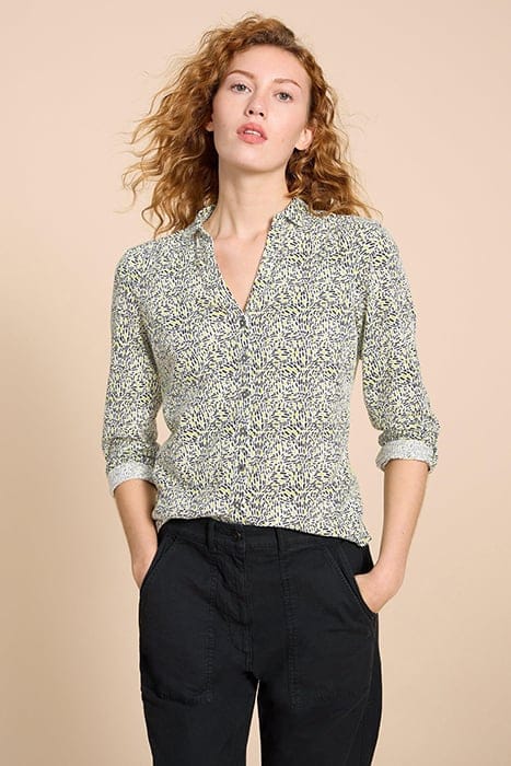 ANNIE JERSEY SHIRT IVORY PRINTED 1