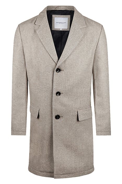 WOOL HERRINGBONE OVER COAT SAND 4