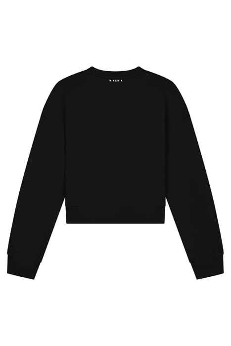 CROPPED LOGO SWEATSHIRT BLACK 2