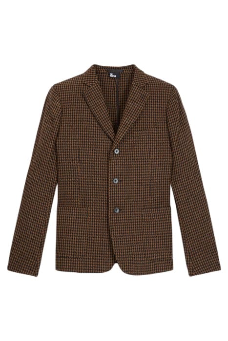 VESTE SEULE MOTIF PIED DE POULE BLACK BROWN 5