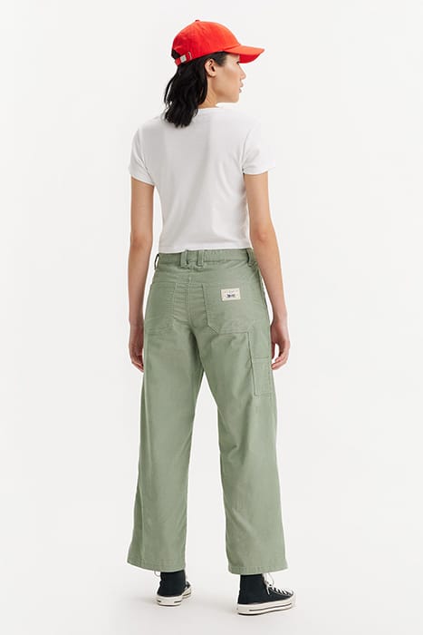 LTWT WIDE-LEG & FLARED JEANS PANT GREEN 2