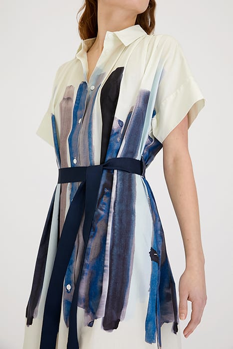 POPLIN PRINT DRESS SKYBLUE 4