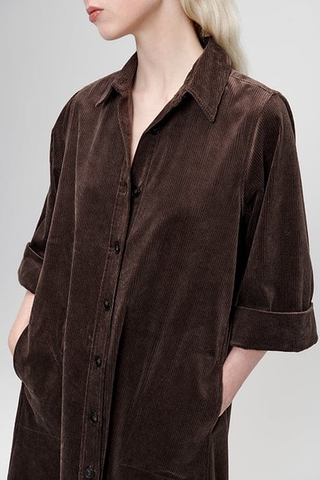 DOOR CORDUROY DRESS COFFEE 4