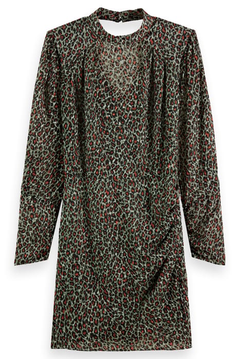 MOCK NECK MINI DRESS WITH OPEN BACK DETAIL CREATURES OF THE 5