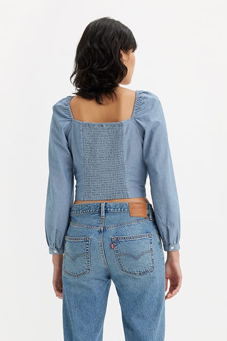 LIVIE BLOUSE BLUE 2
