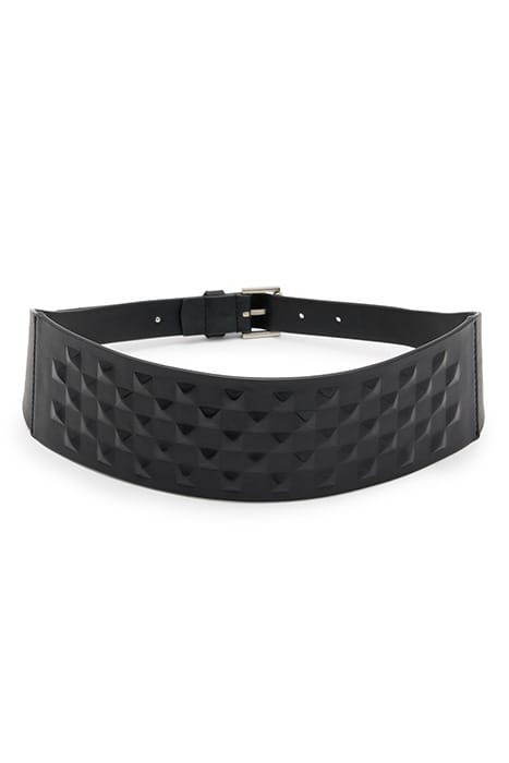 STEVIE STUDWAIST BLT BLACK/ANTQ NICKEL 3