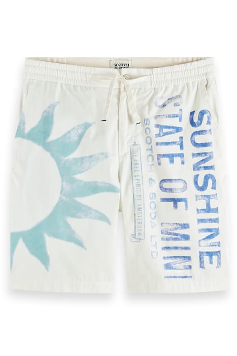 FAVE - PRINTED ORGANIC COTTON/ KAPOK BLEND BERMUDA SHORT STA 4
