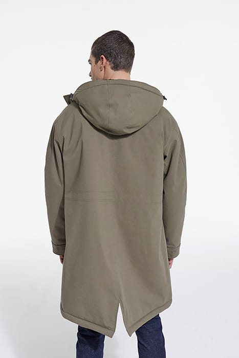 PARKA DOUBLEE DE FAUX MOUTON ALGUE 2