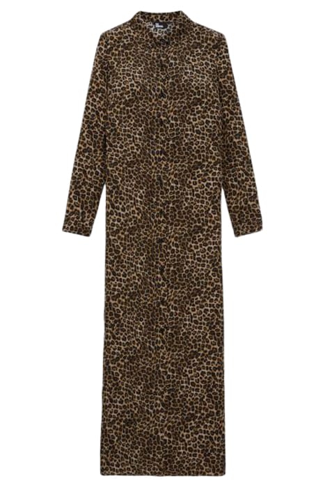 ROBE LONGUE PETIT LEO SOIE LEOPARD 3