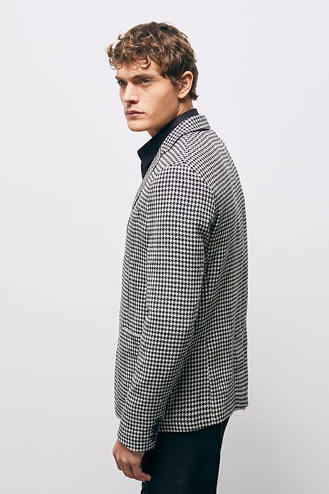 VESTE SEULE MOTIF PIED DE POULE BLACK WHITE 5