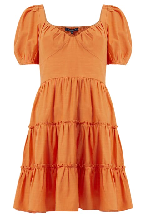 ALANIA PUFF SLEEVE DRESS RED 4