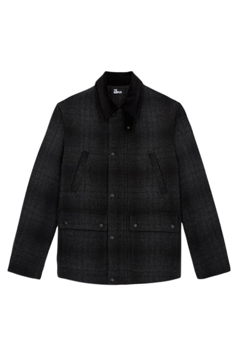 BLOUSON CARREAUX GRIS ET NOIR ZIPE GREY BLACK 5