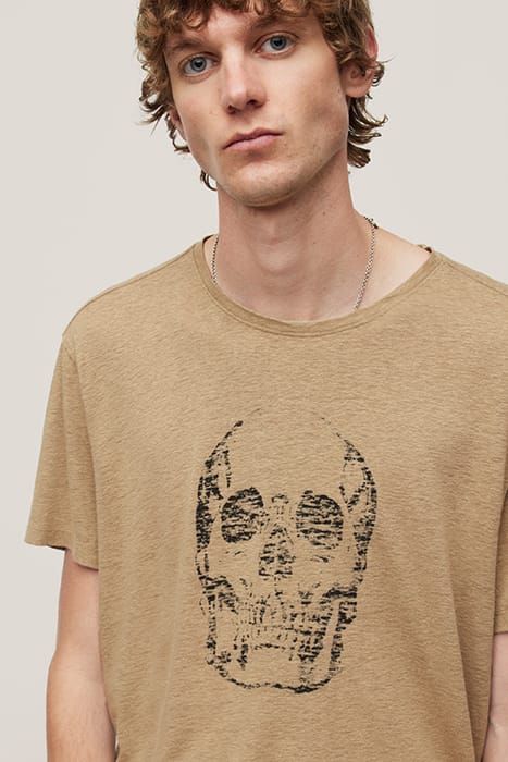 SS CREW TEE - SKULL DRY FIG 3