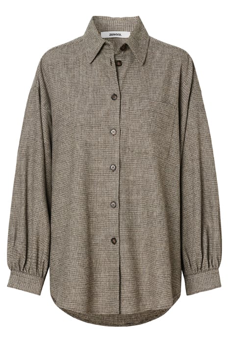 ELVI WIDE SHIRT HUNTER GREEN 3