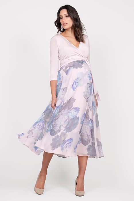 MATERNITY WRAP DRESS BLUSH 1