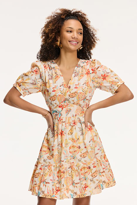LADIES JAEL DRESS FRUITY BLUES ORANGE FRUITY BLUES 1