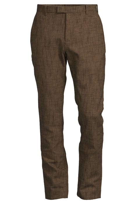 SLIM FIT PANTS WITH WELT HIP POCKET AND NUTMEG 3