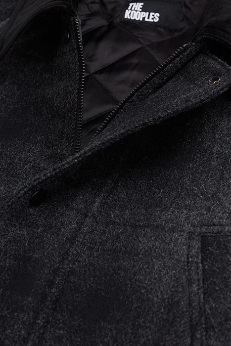 BLOUSON CARREAUX GRIS ET NOIR ZIPE GREY BLACK 7