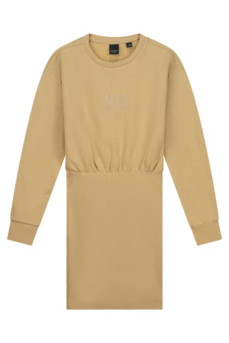 FANCY LS SWEATDRESS LATTE 1
