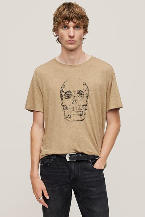 SS CREW TEE - SKULL DRY FIG 1