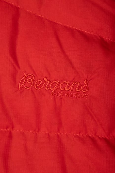 RØROS DOWN YOUTH GIRL JKT RED SAND / SOLID DARK GREY 3