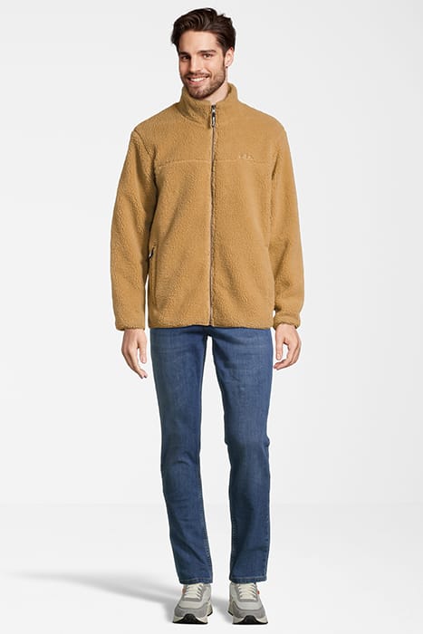 BRAUNLAGE SHERPA FLEECE JACKET ICED COFFEE 3