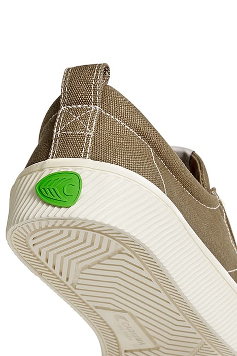 UNISEX OCA LOW BURNT SAND CANVAS CONTRAST THREAD SNEAKER 4