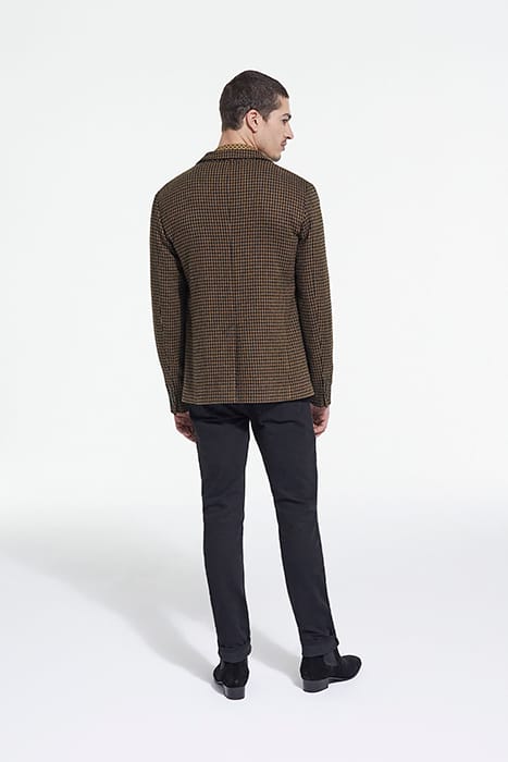 VESTE SEULE MOTIF PIED DE POULE BLACK BROWN 4