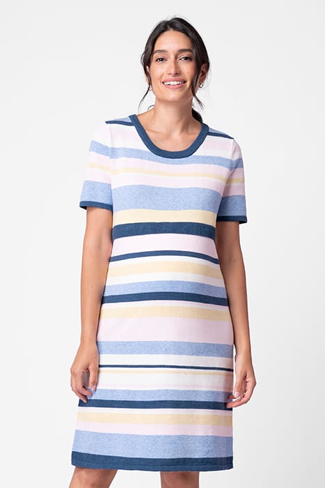 MATERNITY STRIPE KNIT DRESS MULTI 1
