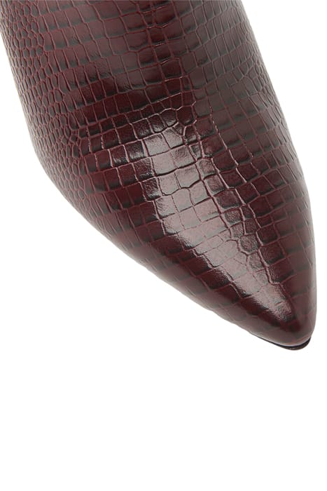 HANNAH HIGH HEEL MULE BURGUNDY 4