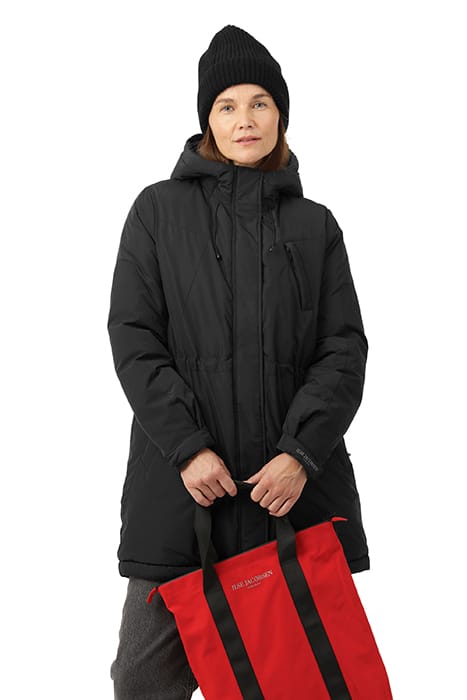 FLUFFY COAT WANDERDOWN01 BLACK 1