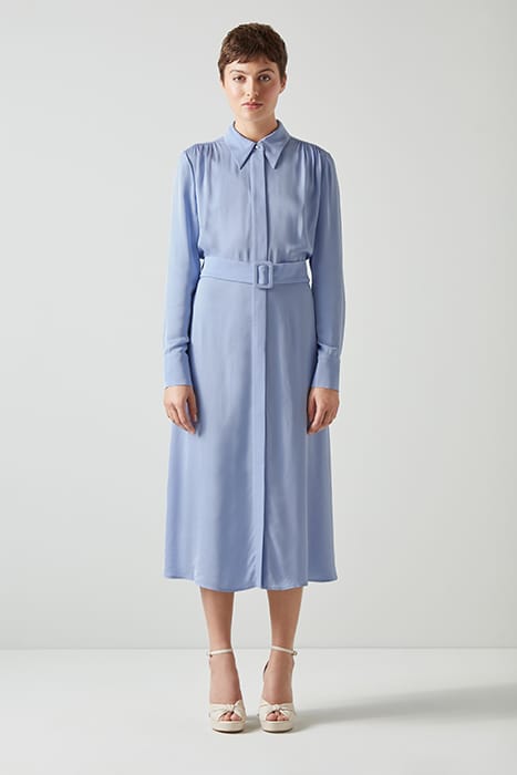 DR KATE CREPE SHIRTDRESS LIGHT BLUE 1