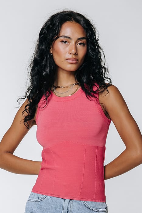 SISSY FINE KNIT TANKTOP VINTAGE PINK 1