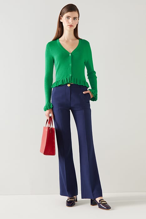 CD GRACE V-NECK FITTED EMERALD 1