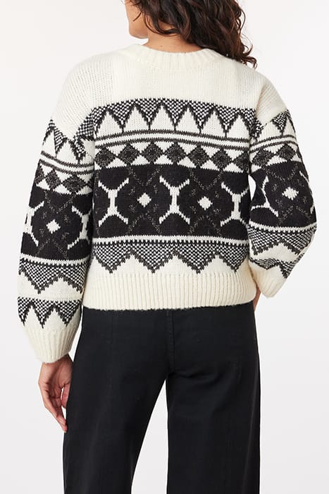 SWEATER CARDIGAN EGGNOG/CHAMPAGNE 2