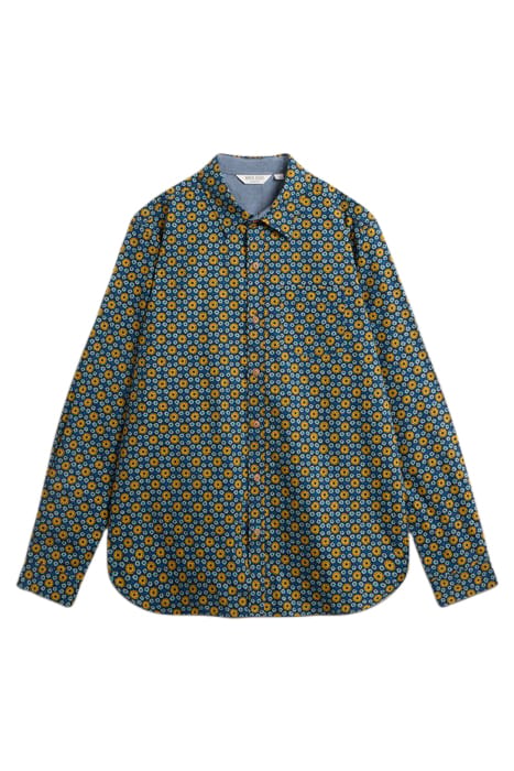 ROUND FLOWER PRINTED  SHIRT NAVY PRINTED 2