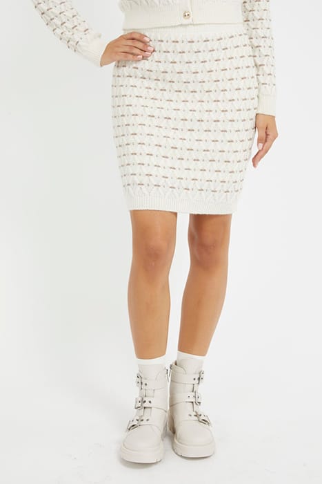 GUESS ECO CROSS STITCH MIYA SW DOVE WHITE MULTI 1