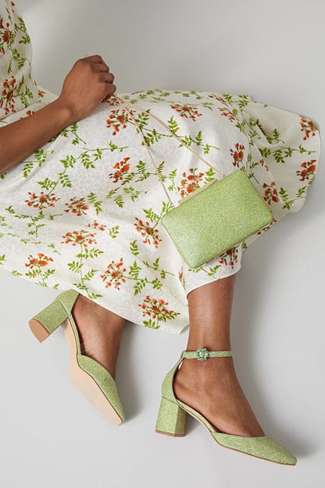 OC DARLING BLOCK HEEL GREEN 2