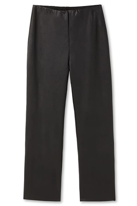 FAUX LEATHER CROP FLARE BLACK 3