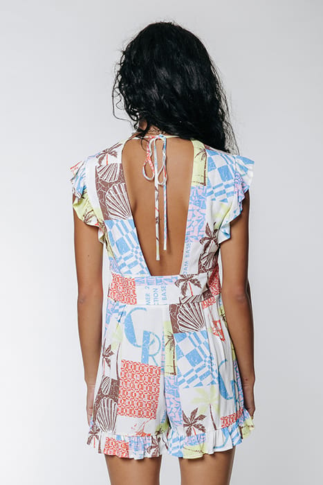 ILZA PATCHWORK PLAYSUIT MULTICOLOR 2
