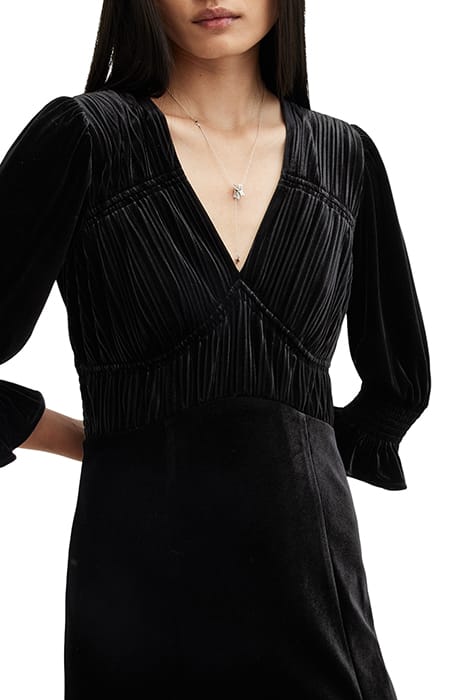 ANI VELVET DRESS BLACK 5