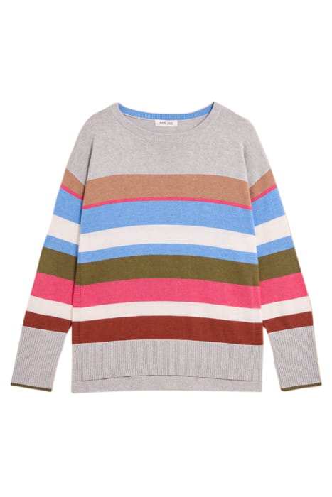 OLIVE STRIPE JUMPER GREY 3