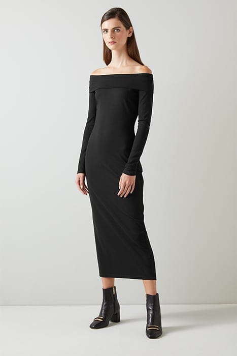 DR ODA OFF SHOULDER BLACK 4