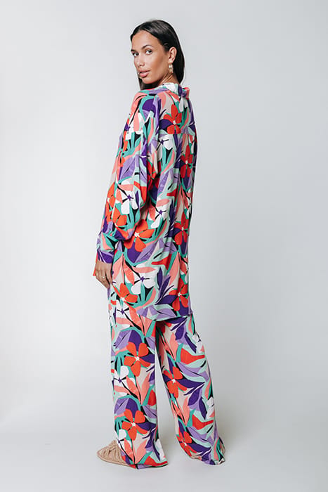 MELODY BIG FLOWER STRAIGHT PANTS MULTICOLOR 3